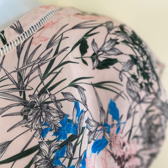 Reiss printed silk top 2 - Picture 2 of 4